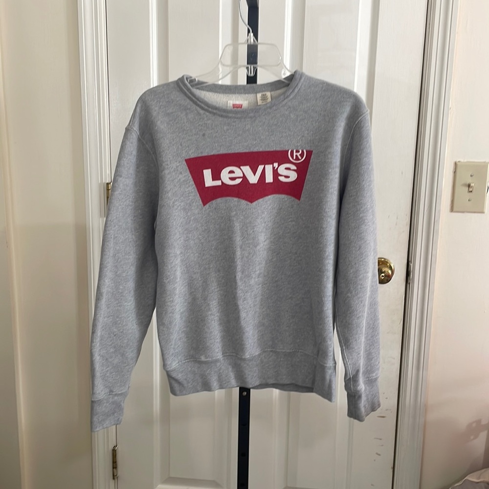 Grey Levi’s sweatshirt